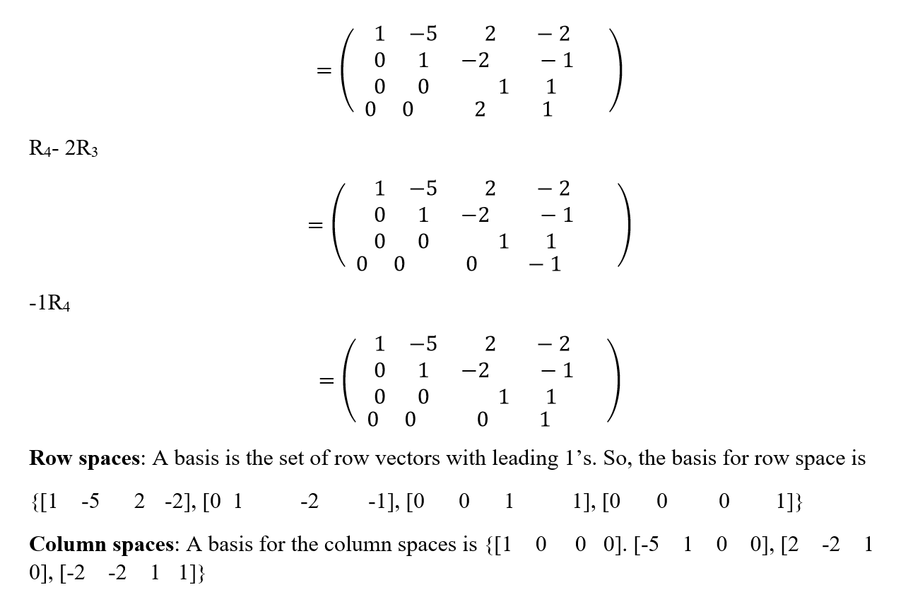 What Are The Row Spaces, Column Spaces And Null Spaces In Linear ...