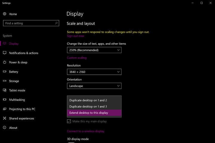 setting up HDMI