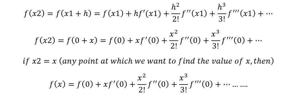 Prove that Maclaurin series is the special case of Taylor's series ...