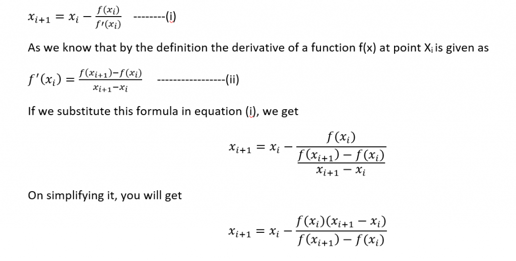 what-is-the-secant-method-derivation-of-secant-method-ee-vibes