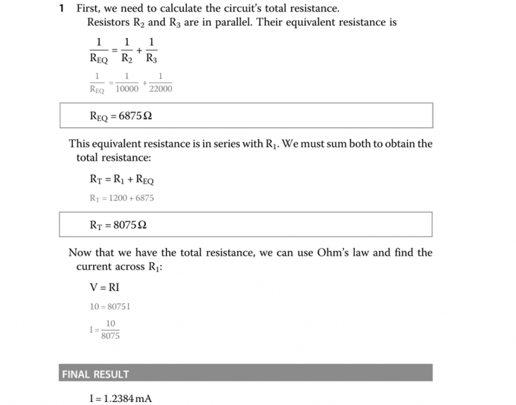 example of ohm's law