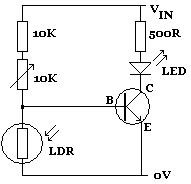 transistor as light detector