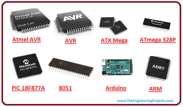 types of microcontrollers