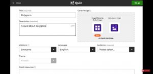 quiz options for Kahoot 