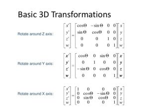 basic 3D transformations