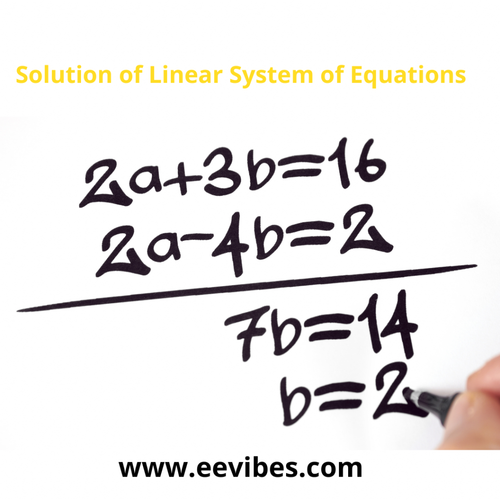 Solution of Linear System of Equations