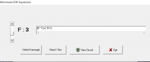 minimized function expression 