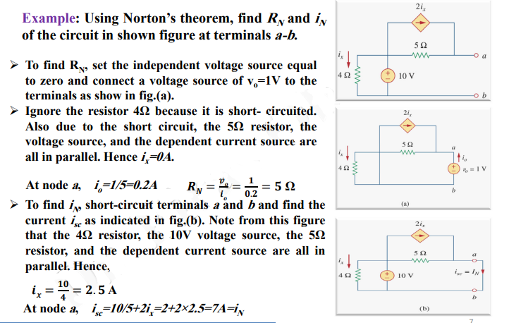 EXAMPLE 4 of Norton's Theorem