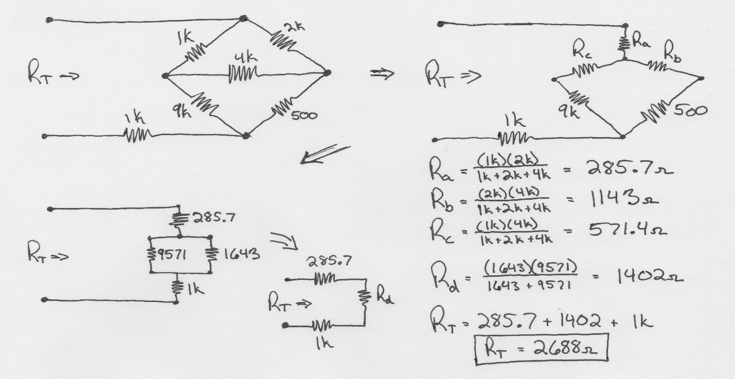 Example of wye-delta Transformation