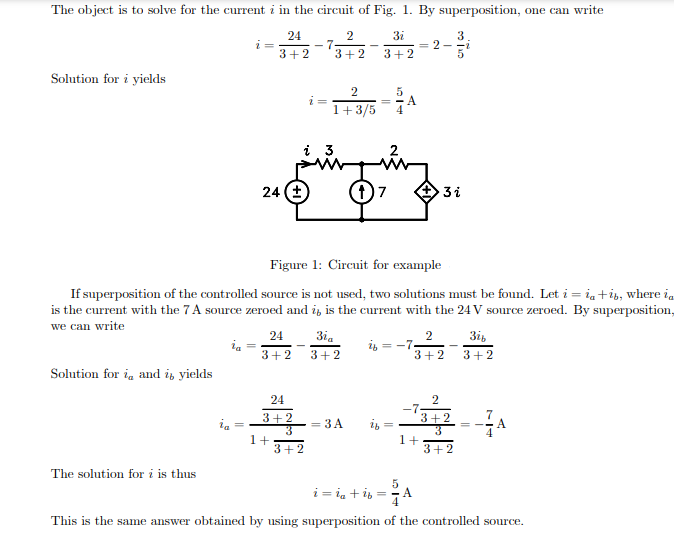 Examples of Superposition Principle