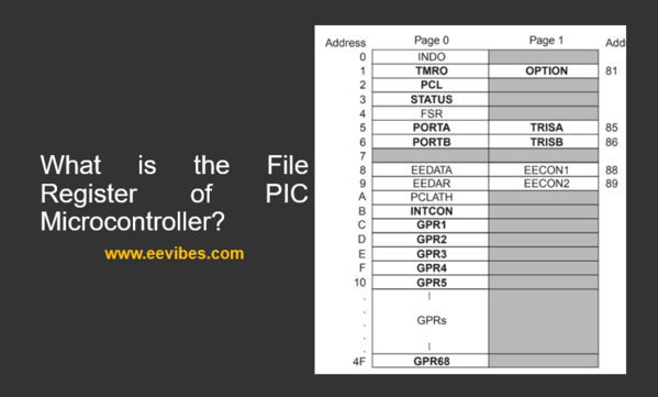 What is the File Register of PIC Microcontroller?