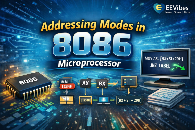 Types of Addressing Modes for 8086 Microprocessor - EE-Vibes
